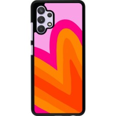 Samsung Galaxy A32 Case Hülle - Valentine 2024 heart gradient