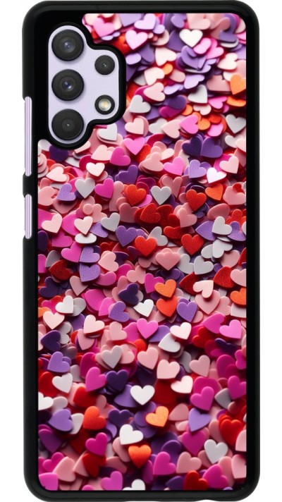 Samsung Galaxy A32 Case Hülle - Valentin 2025 Konfetti