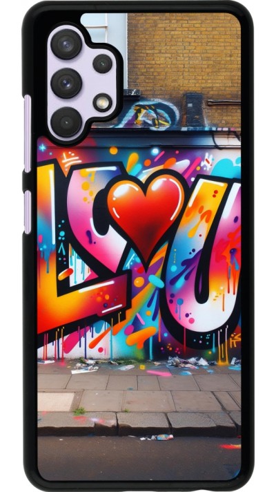 Samsung Galaxy A32 Case Hülle - Valentin 2025 Liebe U Tag