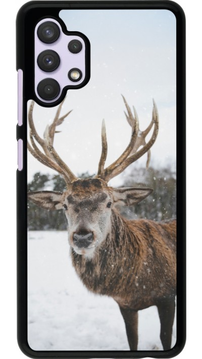 Samsung Galaxy A32 Case Hülle - Winter 25 Winter reindeer
