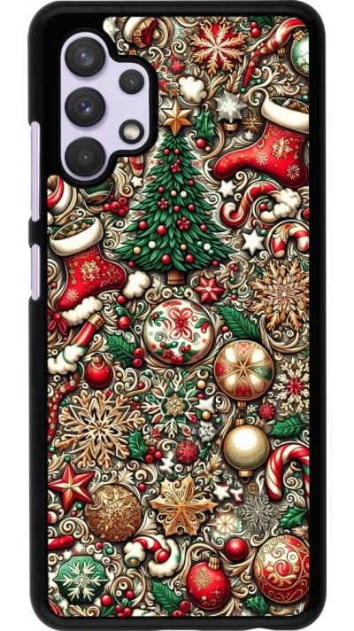 Samsung Galaxy A32 Case Hülle - Weihnachten 2023 Mikromuster