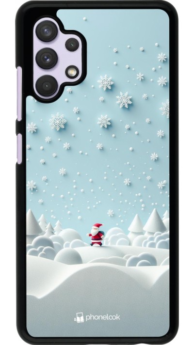 Samsung Galaxy A32 Case Hülle - Weihnachten 2023 Kleiner Vater Schneeflocke