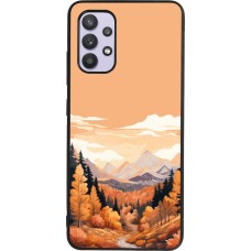Samsung Galaxy A32 Case Hülle - Silikon schwarz Autumn 25 Mountains