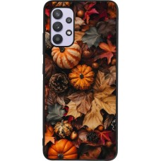 Samsung Galaxy A32 Case Hülle - Silikon schwarz Autumn 25 Pumpkin