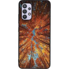 Samsung Galaxy A32 Case Hülle - Silikon schwarz Autumn 25 Trees
