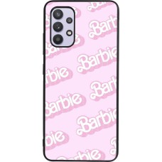 Samsung Galaxy A32 Case Hülle - Silikon schwarz Barbie light pink pattern