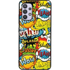 Samsung Galaxy A32 Case Hülle - Silikon schwarz Cartoons slogans