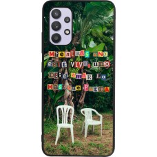 Samsung Galaxy A32 Case Hülle - Silikon schwarz Chairs DTMF