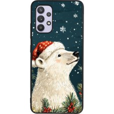 Samsung Galaxy A32 Case Hülle - Silikon schwarz Christmas 25 Bear