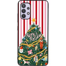 Samsung Galaxy A32 Case Hülle - Silikon schwarz Christmas 25 Happy Holiday