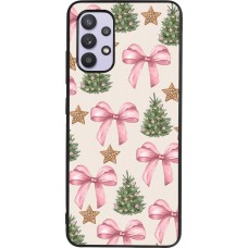 Coque Samsung Galaxy A32 - Silicone rigide noir Christmas 25 Vintage Ribbons