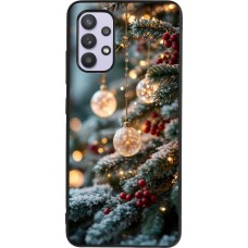 Samsung Galaxy A32 Case Hülle - Silikon schwarz Christmas 25 Xmas Decorated Tree