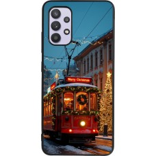 Samsung Galaxy A32 Case Hülle - Silikon schwarz Christmas 25 Xmas Train