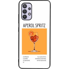 Coque Samsung Galaxy A32 - Silicone rigide noir Cocktail recette Aperol Spritz