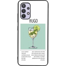 Coque Samsung Galaxy A32 - Silicone rigide noir Cocktail recette Hugo