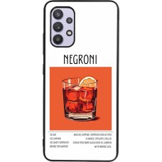 Samsung Galaxy A32 Case Hülle - Silikon schwarz Cocktail Rezept Negroni