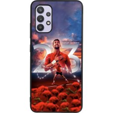 Samsung Galaxy A32 Case Hülle - Silikon schwarz Djokovic 23 Grand Slam