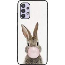 Samsung Galaxy A32 Case Hülle - Silikon schwarz Easter 2023 bubble gum bunny
