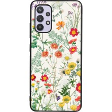 Samsung Galaxy A32 Case Hülle - Silikon schwarz Flora Botanical Wildlife