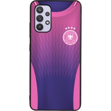 Samsung Galaxy A32 Case Hülle - Silikon schwarz Deutschland Away personalisierbares Fussballtrikot