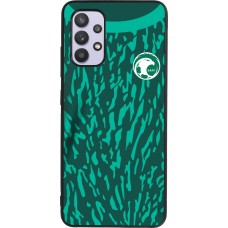 Samsung Galaxy A32 Case Hülle - Silikon schwarz Saudi-Arabien 2022 personalisierbares Fussballtrikot