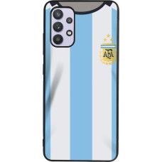 Samsung Galaxy A32 Case Hülle - Silikon schwarz Argentinien 2022 personalisierbares Fussballtrikot