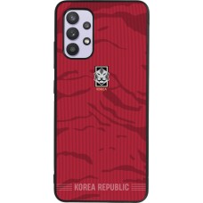 Samsung Galaxy A32 Case Hülle - Silikon schwarz Südkorea 2026 personalisierbares Fussballtrikot