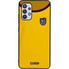Coque Samsung Galaxy A32 - Silicone rigide noir Maillot de football Equateur 2022