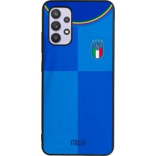 Samsung Galaxy A32 Case Hülle - Silikon schwarz Italien 2022 personalisierbares Fußballtrikot
