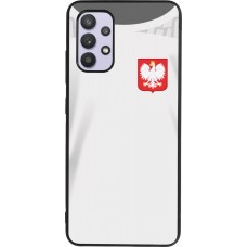 Samsung Galaxy A32 Case Hülle - Silikon schwarz Polen 2022 personalisierbares Fussballtrikot