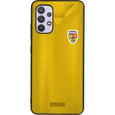 Coque Samsung Galaxy A32 - Silicone rigide noir Maillot de football Roumanie