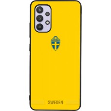 Samsung Galaxy A32 Case Hülle - Silikon schwarz Schweden 2026 personalisierbares Fussballtrikot