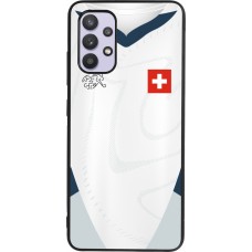Samsung Galaxy A32 Case Hülle - Silikon schwarz Schweiz Away personalisierbares Fussballtrikot