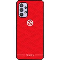 Samsung Galaxy A32 Case Hülle - Silikon schwarz Tunesien 2026 personalisierbares Fussballtrikot