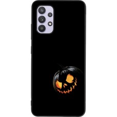 Samsung Galaxy A32 Case Hülle - Silikon schwarz Halloween 2023 discreet pumpkin