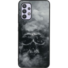 Samsung Galaxy A32 Case Hülle - Silikon schwarz Halloween 2024 smoky skull