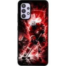 Samsung Galaxy A32 Case Hülle - Silikon schwarz Hockey World Championship Player