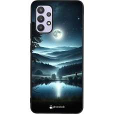 Samsung Galaxy A32 Case Hülle - Silikon schwarz Ansicht des Nachthimmels