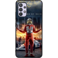 Samsung Galaxy A32 Case Hülle - Silikon schwarz Senna The King of Rain