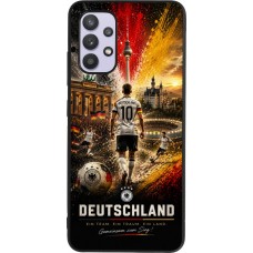 Samsung Galaxy A32 Case Hülle - Silikon schwarz Fussball Deutschland splash 2026