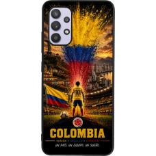 Samsung Galaxy A32 Case Hülle - Silikon schwarz Fussball Kolumbien splash 2026