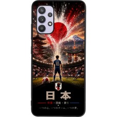 Samsung Galaxy A32 Case Hülle - Silikon schwarz Fussball Japan splash 2026