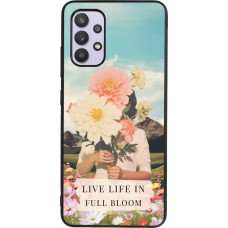 Samsung Galaxy A32 Case Hülle - Silikon schwarz Live life in full moon 2026