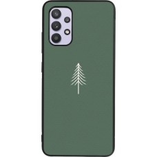 Samsung Galaxy A32 Case Hülle - Silikon schwarz Christmas 22 minimalist tree