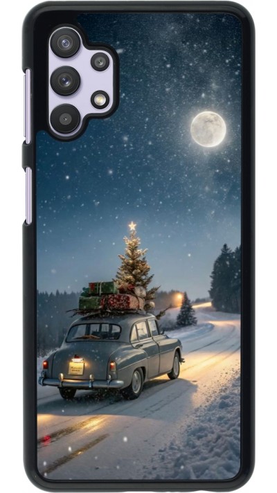Samsung Galaxy A32 5G Case Hülle - Christmas 25 Car with Tree Xmas