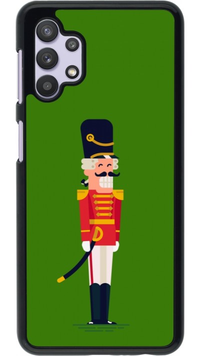 Samsung Galaxy A32 5G Case Hülle - Christmas 25 Nutcracker Green
