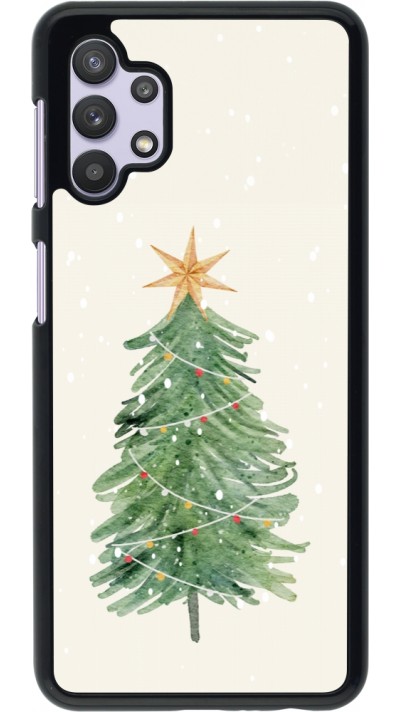 Samsung Galaxy A32 5G Case Hülle - Christmas 25 Sketch Tree