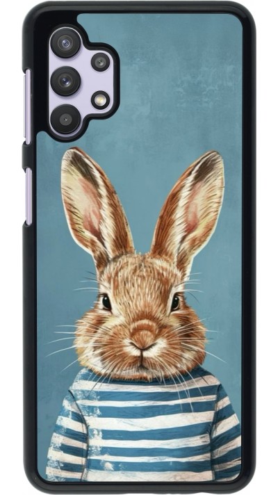 Samsung Galaxy A32 5G Case Hülle - Easter 2026 Rabbit navy