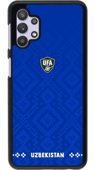 Samsung Galaxy A32 5G Case Hülle - Usbekistan 2026 personalisierbares Fussballtrikot