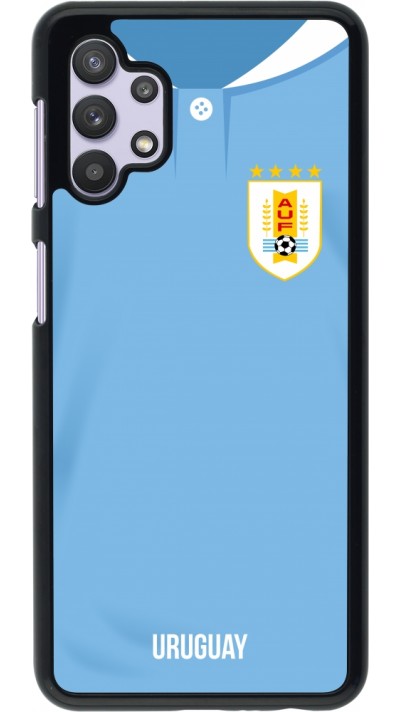 Samsung Galaxy A32 5G Case Hülle - Uruguay 2022 personalisierbares Fussballtrikot